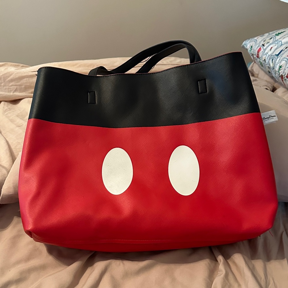 Disney Red and Black Bag with White Tag